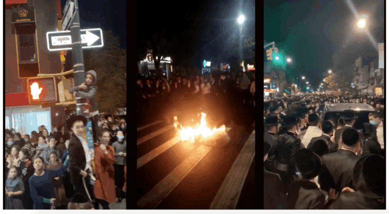 Jews Lives Matter: חרדים הפגינו בברוקלין נגד השלטונות, שרפו מסכות והביעו תמיכה בטראמפ