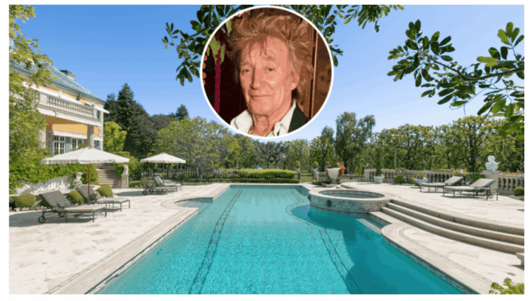 רוד סטיוארט מציע למכירה את האחוזה המפוארת שלו בשכונה של חיים סבן – כולל מגרש כדורגל ותו מחיר גרנדיוזי