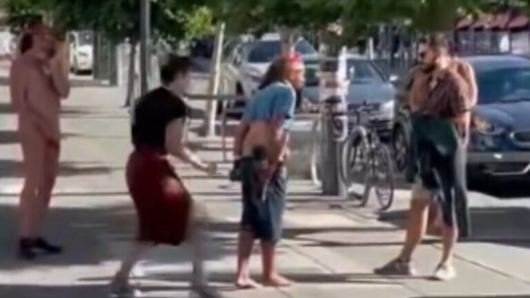 בסן פרנסיסקו, לאור היום: זוג נודיסטים הצילו תייר מברזיל מתקיפה אלימה. צפו בסרטון