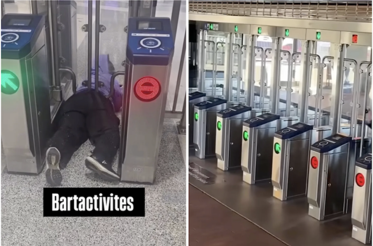 מלכודת הברזל: הניסיון הנואש לחמוק מתשלום ברכבת התחתית של סן פרנסיסקו הסתיים בתקרית ביזארית מביכה. צפו בסרטון